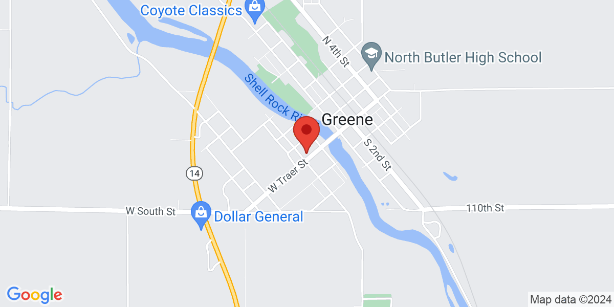 Map of Greene Public Library